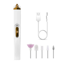 Load image into Gallery viewer, BZX5 5 In 1 USB Nail Polisher Peeling Manicure, Silver White, Rose Pink
