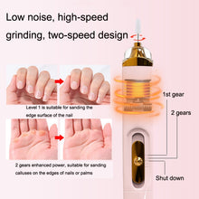 Load image into Gallery viewer, BZX5 5 In 1 USB Nail Polisher Peeling Manicure, Silver White, Rose Pink