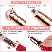Load image into Gallery viewer, 2 In 1 Eyebrow Trimmer Electric Shaver, Charging Style, Battery Style