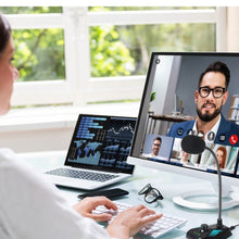 Load image into Gallery viewer, MI520 Desktop Computer Gooseneck Condenser Microphone, 6.35mm Interface, USB Version without RGB Breathing Lamp, USB Version with RGB Breathing Lamp