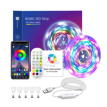 Load image into Gallery viewer, 2.4G Remote Control LED Symphony Marquee Light Strip, Length:, 2m 28 LEDs, 3m 42 LEDs, 4m 56 LEDs, 5m 70 LEDs, 7.5m 105 LEDs, 10m 140 LEDs