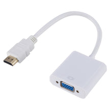 Load image into Gallery viewer, ZHQ007 HD 1080P HDMI to VGA Converter, White, Black