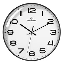 Load image into Gallery viewer, MOVEBEST 12 Inch Living Room Wall Clock Simple Home Plastic Watch, Style:, G2001 Green Surface White Frame, G2001 Black Surface Black Frame, G2001 White Surface White Frame, G2001 White Surface Black Frame, G2001-L White Surface White Frame            ...