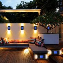 Load image into Gallery viewer, Outdoor Decorative Waterproof Solar Wall Light, Spec:, 4 LEDs White Light, 4 LEDs Warm Light, 6 LEDs White Light, 6 LEDs Warm Light