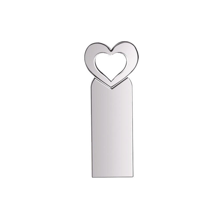 Zshqu2 Heart-Shaped USB 2.0 High Speed ??Metal USB Flash Drives, 4GB, 8GB, 16 GB, 32GB, 64GB, 128GB