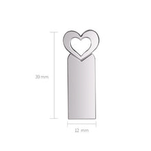 Load image into Gallery viewer, Zshqu2 Heart-Shaped USB 2.0 High Speed ??Metal USB Flash Drives, 4GB, 8GB, 16 GB, 32GB, 64GB, 128GB