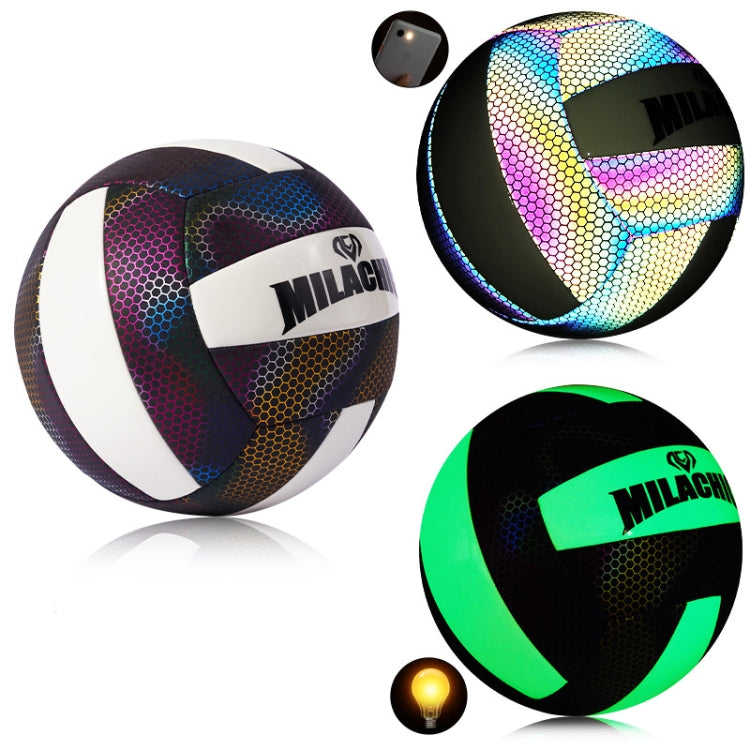MILACHIC Fluorescent Volleyball No.5 PU Machine Stitched Volleyball