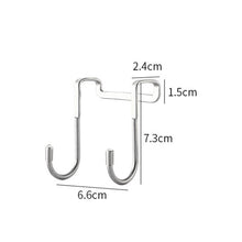 Load image into Gallery viewer, 5pcs /Pack  S-Shaped Double Hook Stainless Steel Coat And Drawer Door Rear Hook, S-Shaped Double Hook