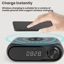 Load image into Gallery viewer, Wireless Charging Bluetooth Speaker Desktop LED Clock