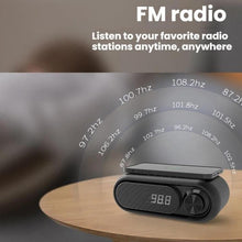 Load image into Gallery viewer, Wireless Charging Bluetooth Speaker Desktop LED Clock
