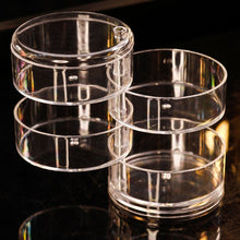 Load image into Gallery viewer, 4-Layer Rotating Transparent Jewelry Box Desktop Storage Rack