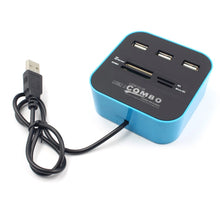 Load image into Gallery viewer, 7 In 1 COMBO USB 2.0 HUB Reader