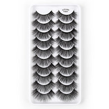 Load image into Gallery viewer, 10 Pairs 3D Cat Eye False Eyelashes Naturally Thick And Fluffy Eyelashes, Y600, Y601, Y602, Y603, Y604, Y605, Y606, Y607, Y608, Y609