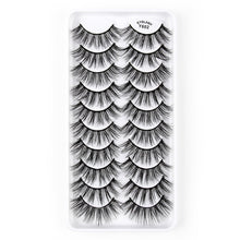 Load image into Gallery viewer, 10 Pairs 3D Cat Eye False Eyelashes Naturally Thick And Fluffy Eyelashes, Y600, Y601, Y602, Y603, Y604, Y605, Y606, Y607, Y608, Y609