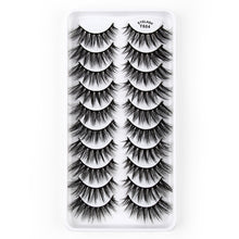 Load image into Gallery viewer, 10 Pairs 3D Cat Eye False Eyelashes Naturally Thick And Fluffy Eyelashes, Y600, Y601, Y602, Y603, Y604, Y605, Y606, Y607, Y608, Y609