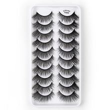 Load image into Gallery viewer, 10 Pairs 3D Cat Eye False Eyelashes Naturally Thick And Fluffy Eyelashes, Y600, Y601, Y602, Y603, Y604, Y605, Y606, Y607, Y608, Y609