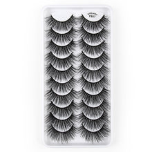 Load image into Gallery viewer, 10 Pairs 3D Cat Eye False Eyelashes Naturally Thick And Fluffy Eyelashes, Y600, Y601, Y602, Y603, Y604, Y605, Y606, Y607, Y608, Y609