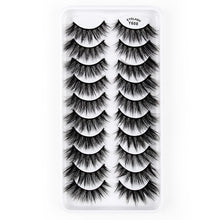 Load image into Gallery viewer, 10 Pairs 3D Cat Eye False Eyelashes Naturally Thick And Fluffy Eyelashes, Y600, Y601, Y602, Y603, Y604, Y605, Y606, Y607, Y608, Y609
