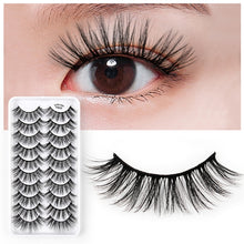 Load image into Gallery viewer, 10 Pairs 3D Cat Eye False Eyelashes Naturally Thick And Fluffy Eyelashes, Y600, Y601, Y602, Y603, Y604, Y605, Y606, Y607, Y608, Y609