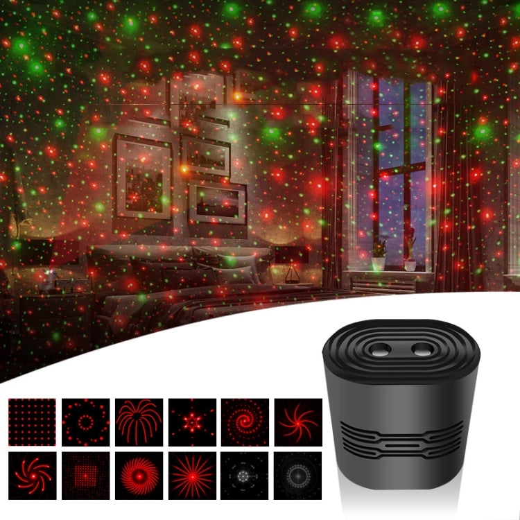 C209 USB Charge Mini Laser Stage Atmosphere Light, Single Star Style (White), 8 In 1 Style (White), 12 In 1 Style (White), Single Star Style (Black), 8 In 1 Style (Black), 12 In 1 Style (Black)