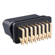 Load image into Gallery viewer, J1962f OBD2 16PIN 90 Degree Bend Female Head Connector, Gold Plated, 16PIN 90 Degree  Bend