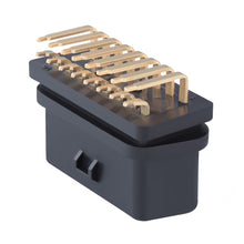 Load image into Gallery viewer, J1962f OBD2 16PIN 90 Degree Bend Female Head Connector, Gold Plated, 16PIN 90 Degree  Bend