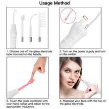 Load image into Gallery viewer, 10W  High-Frequency Electrotherapy Instrument Beauty Instrument, With 4 Tube Red Light, With 4 Tube Purple Light
