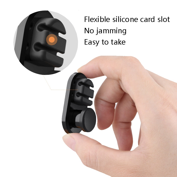3 PCS Car Sticky Storage Data Cable Hook, Dark Green, Space Silver, Black