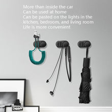 Load image into Gallery viewer, 3 PCS Car Sticky Storage Data Cable Hook, Dark Green, Space Silver, Black