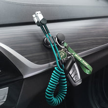 Load image into Gallery viewer, 3 PCS Car Sticky Storage Data Cable Hook, Dark Green, Space Silver, Black