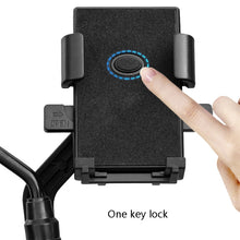 Load image into Gallery viewer, Y02 Electric Bike Mobile Phone Bracket, Style:, Rearview Mirror Installation, Handlebar Installation