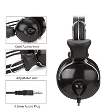 Load image into Gallery viewer, Soyto SY808MV Online Class Office Computer Headset, Cable Length: 1.6m, Black 3.5mm, Black 6.5mm