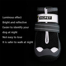 Load image into Gallery viewer, 4 PCS / Set HCPET Dog Shoes Breathable Net Dog Shoes, No.1 4cm, No.2 4.5cm, No.3 5cm, No.4 5.5cm, No.5 6cm, No.6 6.5cm, No.7 7cm, No.8 7.5cm