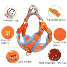 Load image into Gallery viewer, BL-867 Pet Chest Straps Reflective Dog Traction Rope, Size:, S, M, L, XL