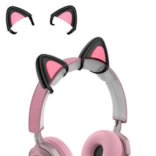 Load image into Gallery viewer, T6 Cute Cat Ear Decoration for Headphones, Black, White