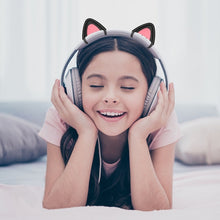 Load image into Gallery viewer, T6 Cute Cat Ear Decoration for Headphones, Black, White