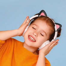 Load image into Gallery viewer, T6 Cute Cat Ear Decoration for Headphones, Black, White