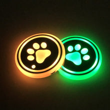 Load image into Gallery viewer, 1 Pair 68mm LED Smart Light-Emitting Coaster Light Car Cup Slot Atmosphere Light, Beverage, Brick, Cat Claws, Modern Technology, Star, Genesis, Magic Array