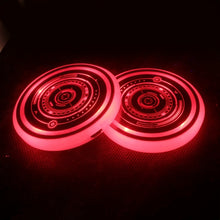 Load image into Gallery viewer, 1 Pair 68mm LED Smart Light-Emitting Coaster Light Car Cup Slot Atmosphere Light, Beverage, Brick, Cat Claws, Modern Technology, Star, Genesis, Magic Array
