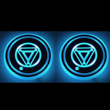 Load image into Gallery viewer, 1 Pair 68mm LED Smart Light-Emitting Coaster Light Car Cup Slot Atmosphere Light, Beverage, Brick, Cat Claws, Modern Technology, Star, Genesis, Magic Array