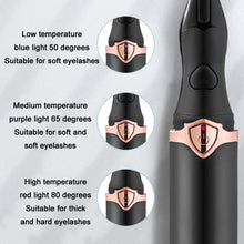 Load image into Gallery viewer, Long-Lasting Styling Smart Electric Eyelash Curler, White, Black
