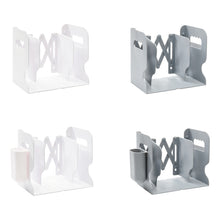 Load image into Gallery viewer, Desktop Folding And Retractable Book Storage Stand, White, Grey, White + Pen Holder, Gray + Pen Holder