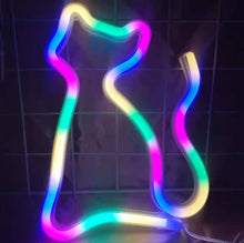 Load image into Gallery viewer, Neon LED Modeling Lamp Decoration Night Light, Power Supply:, Battery or USB, USB