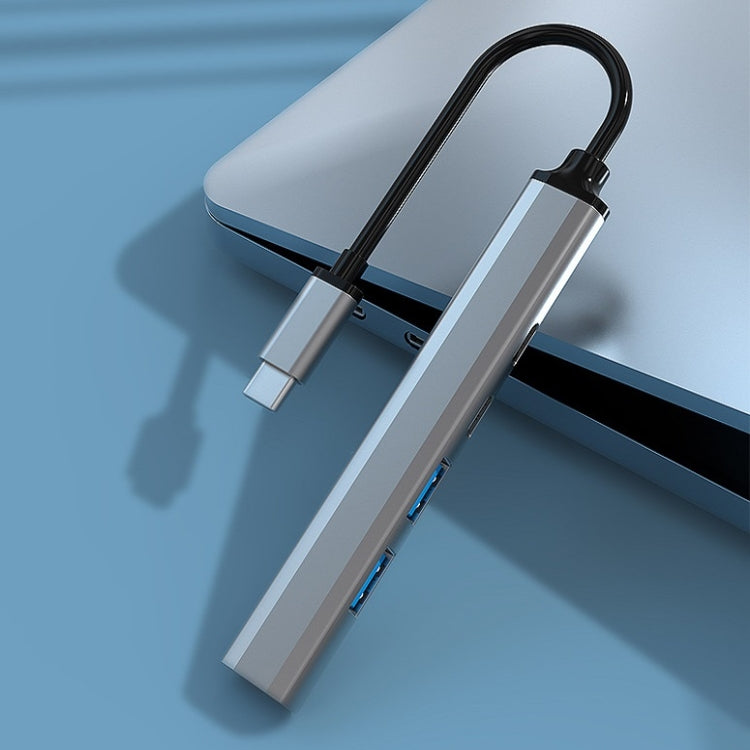 U5 Type-C Extender USB3.0 Splitter Multi-Port Expansion Dock, Number of interfaces: 4 in 1 (USB), 5 in 1 (Type-C), 4 in 1 (Type-C), 4 in 1 (USB)