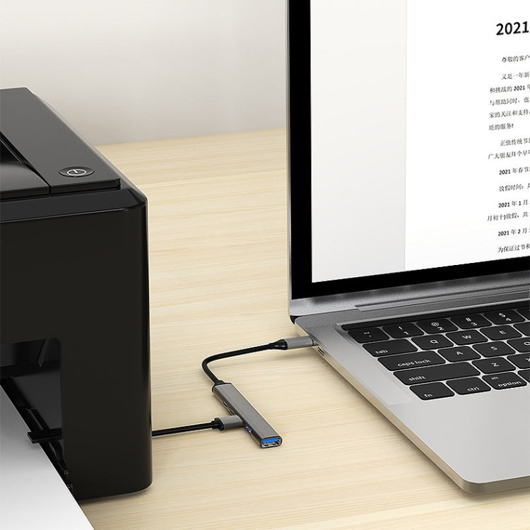 U5 Type-C Extender USB3.0 Splitter Multi-Port Expansion Dock, Number of interfaces: 4 in 1 (USB), 5 in 1 (Type-C), 4 in 1 (Type-C), 4 in 1 (USB)