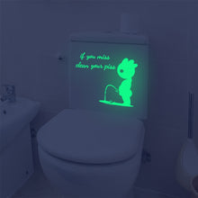 Load image into Gallery viewer, DX396 Bathroom Toilet Decoration Luminous Wall Sticker