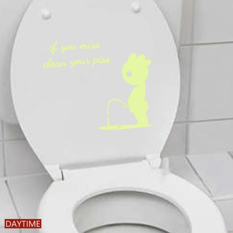 DX396 Bathroom Toilet Decoration Luminous Wall Sticker