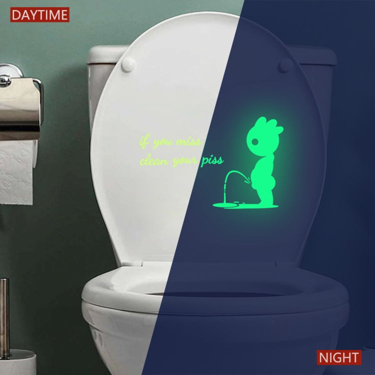 DX396 Bathroom Toilet Decoration Luminous Wall Sticker