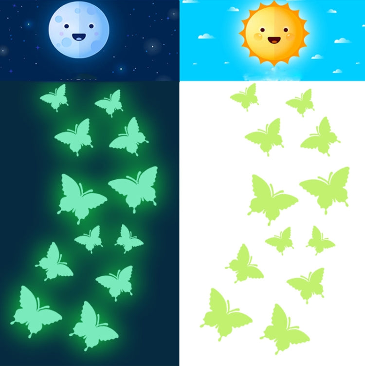 YG005 3D Stereo Butterfly Luminous Wall Sticker