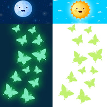 Load image into Gallery viewer, YG005 3D Stereo Butterfly Luminous Wall Sticker